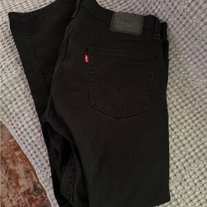 Levi's Men's Black Slim Straight Denim Jeans